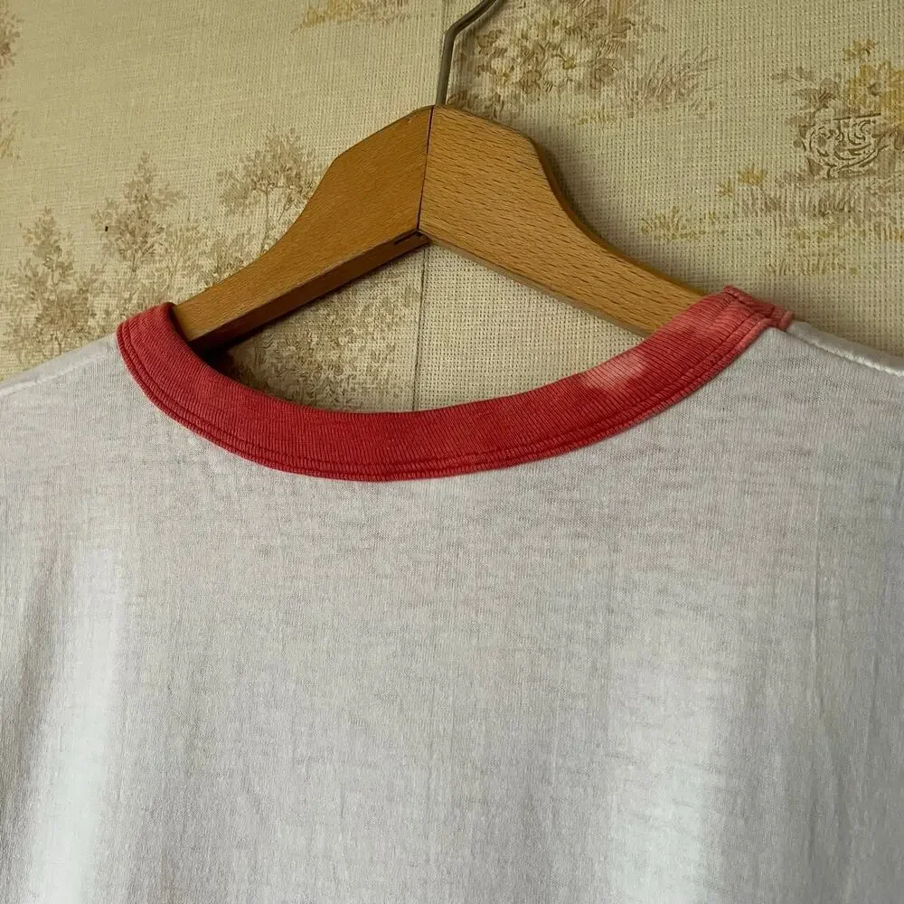 80s Distressed Champion Ringer Tee | Winston Salem State HBCU NYSP | XL - Picture 13 of 16
